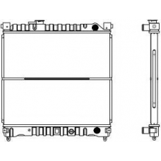 1431-0208 SAKURA  Automotive Радиатор, охлаждение двигателя