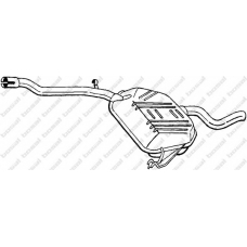 278-327 BOSAL Средний глушитель выхлопных газов