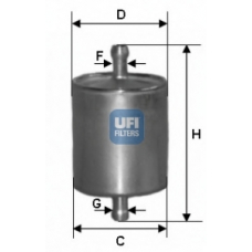 31.760.00 UFI Топливный фильтр