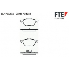 BL1783A3 FTE Комплект тормозных колодок, дисковый тормоз