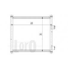 017-016-0020 LORO Конденсатор, кондиционер