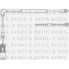 BWL3026 BORG & BECK Сигнализатор, износ тормозных колодок