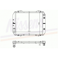 62951 NISSENS Радиатор, охлаждение двигателя
