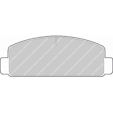 FDB371 FERODO Комплект тормозных колодок, дисковый тормоз