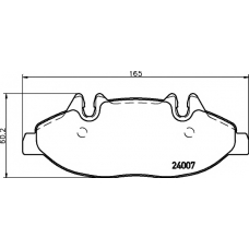 MDK0245 MINTEX Комплект тормозов, дисковый тормозной механизм