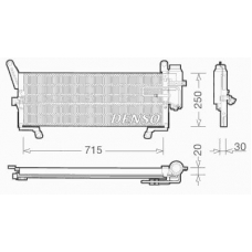 DCN09095 DENSO Конденсатор, кондиционер