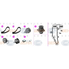8MP 376 801-841 HELLA Водяной насос + комплект зубчатого ремня