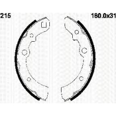 8100 40508 TRIDON Brake shoes