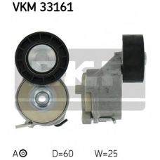 VKM 33161 SKF Натяжной ролик, поликлиновой  ремень