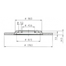 BDC3271 QUINTON HAZELL Тормозной диск