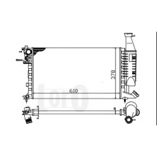 038-017-0026 LORO Радиатор, охлаждение двигателя