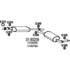 01.60209 MTS Глушитель выхлопных газов конечный