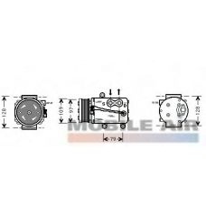 1800K339 VAN WEZEL Компрессор, кондиционер