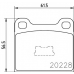 2022803 TEXTAR Комплект тормозных колодок, дисковый тормоз