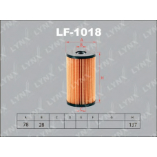 LF1018 LYNX Lf-1018 фильтр топливный audi a3 1.6d-2.0d 03-10 / tt 2.0d 08], seat altea 1.6d-2.0d 04] / leon 1.6d