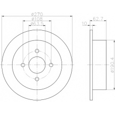 MDC790 MINTEX Тормозной диск