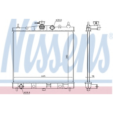 68728 NISSENS Радиатор, охлаждение двигателя