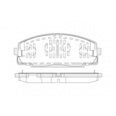 1850.0058228 KSM-KOSHIMO Комплект тормозных колодок, дисковый тормоз