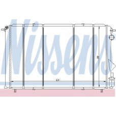 63874 NISSENS Радиатор, охлаждение двигателя