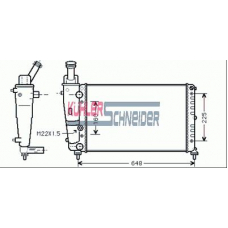 2100151 KUHLER SCHNEIDER Радиатор, охлаждение двигател