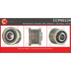 CCP90124 CASCO Ременный шкив, генератор