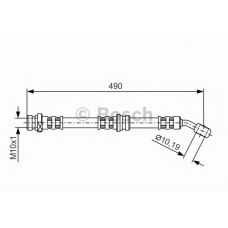 1 987 476 895 BOSCH Тормозной шланг