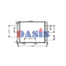 010180N AKS DASIS Радиатор, охлаждение двигателя