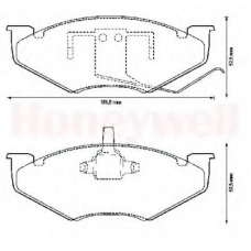 571518B BENDIX Комплект тормозных колодок, дисковый тормоз