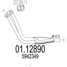 01.12890 MTS Труба выхлопного газа