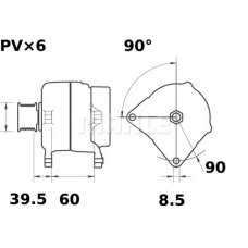 MG 255 MAHLE Генератор