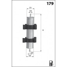 ELG5423 MECAFILTER Топливный фильтр