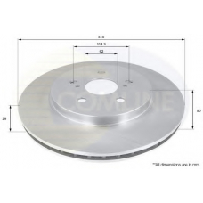 ADC01158V COMLINE Тормозной диск