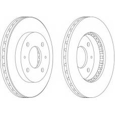 DDF885-1 FERODO Тормозной диск