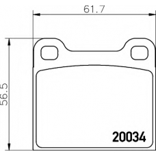 N-302 COBREQ Комплект тормозных колодок, дисковый тормоз