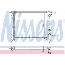 63919 NISSENS Радиатор, охлаждение двигателя