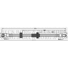 BBH7765 BORG & BECK Тормозной шланг