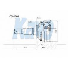 CV-1004 KAVO PARTS Шарнирный комплект, приводной вал