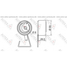 642033 AUTEX Натяжной ролик, ремень грм