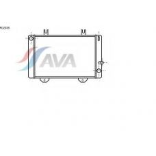 FD2038 AVA Радиатор, охлаждение двигателя