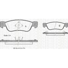 8110 10962 TRIDON Brake pads - rear