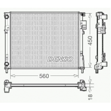 DRM23095 DENSO Радиатор, охлаждение двигателя