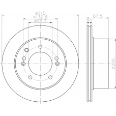 8DD 355 112-821 HELLA PAGID Тормозной диск