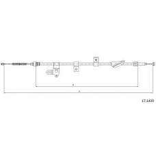 17.1439 CABOR Трос, стояночная тормозная система