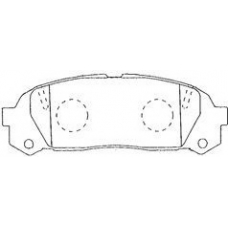 A2N030 AISIN Комплект тормозных колодок, дисковый тормоз