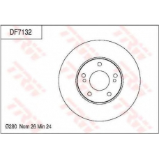 DF7132 TRW Тормозной диск