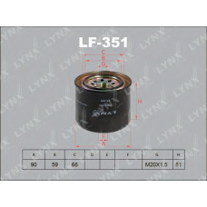LF-351 LYNX Lf351 топливный фильтр lynx