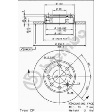 08.4250.14 BREMBO Тормозной диск