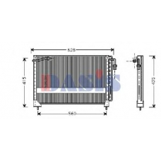 022020N AKS DASIS Конденсатор, кондиционер