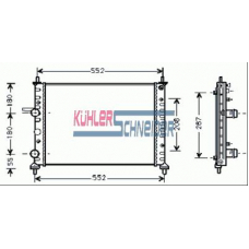 1700231 KUHLER SCHNEIDER Радиатор, охлаждение двигател