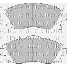 BBP1523 BORG & BECK Комплект тормозных колодок, дисковый тормоз